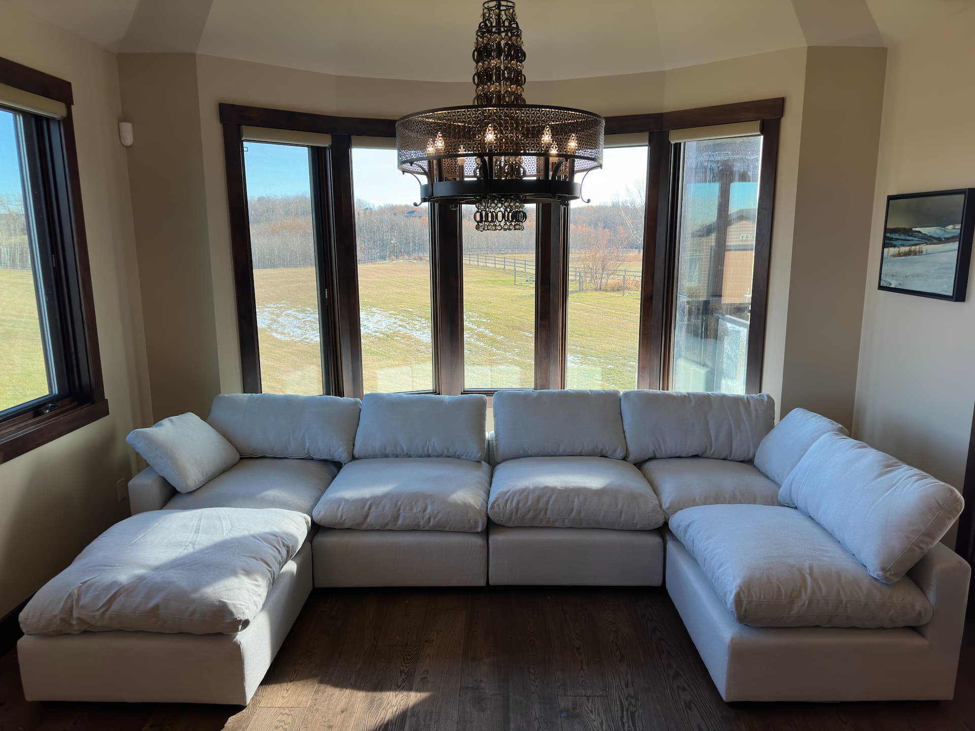 Light Grey 6-Piece Cloud Sectional